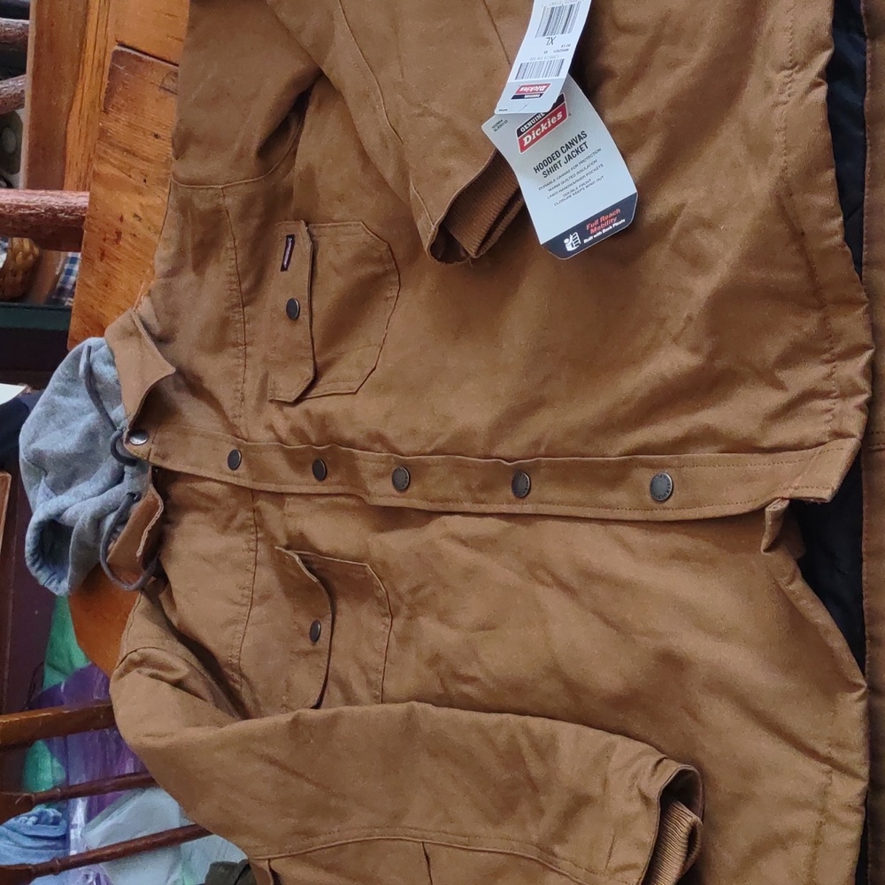 Nwt Dickies sz xl hooded canvas shirt jacket